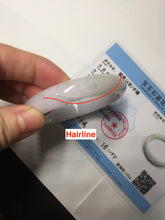 Load image into Gallery viewer, 55.5mm certified 100% natural type A icy watery green/purple jadeite jade bangle BN89-3521