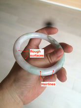 Load image into Gallery viewer, 58mm certified 100% natural sunny green/white/brown round cut jadeite jade bangle AX102-5430
