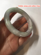 Load image into Gallery viewer, 56.7mm 100% natural type A green/white/purple jadeite jade bangle BM47-8037(certificate is lost)