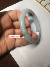 Load image into Gallery viewer, 53.9mm certified 100% natural Type A light green/brown Jadeite jade bangle AE65-7847