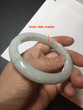 Load image into Gallery viewer, Shopify only. 55mm Certified type A 100% Natural green/white/purple Jadeite bangle AX142 Add on item