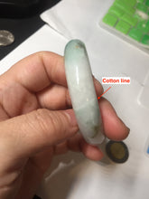 Load image into Gallery viewer, 52.2mm 100% natural certified sunny green/white(白底青) jadeite jade bangle BL34-5237