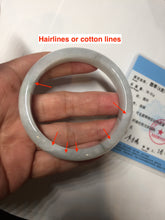 Load image into Gallery viewer, 54.5mm Certified Type A 100% Natural sunny green/dark green Jadeite Jade bangle AM96-2727