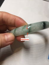 Load image into Gallery viewer, 56.5mm Certificated sunny green/dark green/white jadeite jade bangle BK120-8240