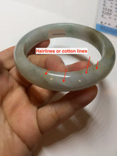 Load image into Gallery viewer, 57mm Certified Type A 100% Natural light green blue brown jadeite Jade bangle PC94-0362