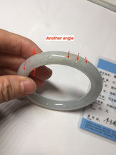 Load image into Gallery viewer, 54.2mm Certified Type A 100% Natural light green/purple/white round cut Jadeite bangle PD103-4905