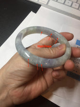 Load image into Gallery viewer, 61.5mm Certified Type A 100% Natural white/light purple/green Jadeite Jade bangle BF108-1925