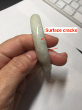 Load image into Gallery viewer, 58mm Certificate light green white orange green jadeite jade bangle BQ68(1013)