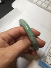 Load image into Gallery viewer, 58.2mm certified Type A 100% Natural sunny green round cut Jadeite Jade bangle BS87-9880