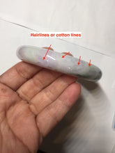 Load image into Gallery viewer, 61.5mm Certified Type A 100% Natural dark green/green/brown/black/purple chubby Jadeite bangle PB234-1099