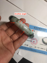 Load image into Gallery viewer, 59.5mm certified Type A 100% Natural light purple light brown dark green sunny green Jadeite Jade bangle AA48-3312