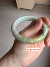 Load image into Gallery viewer, 56.1mm 100% natural certified light green yellow purple jadeite jade bangle BM92-9766