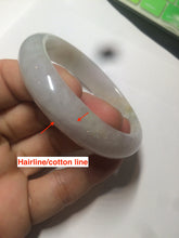 Load image into Gallery viewer, 55mm Certified type A 100% Natural green/white/purple/orange Jadeite bangle H115-6185