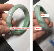 Load image into Gallery viewer, 55.8mm Certified 100% natural Type A sunny green jadeite jade bangle BM75-4431