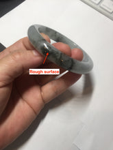 Load image into Gallery viewer, 56.9mm 100% natural Type A dark green Chinese painting (水墨) jadeite jade bangle AH94-4484