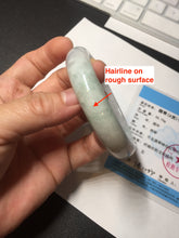 Load image into Gallery viewer, 56.5mm 100% natural type A green/white/purple/red (FU LU SHOU) jadeite jade bangle BP54-0621
