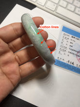 Load image into Gallery viewer, 59mm Certified Type A 100% Natural sunny green purple Jadeite Jade bangle BP40-1180