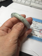 Load image into Gallery viewer, 53mm certified 100% natural Type A light green purple jadeite jade bangle AA33-4281