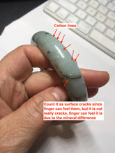 Load image into Gallery viewer, 58mm certified Type A 100% Natural light green/blue/dark green bamboo forest Jadeite Jade bangle BK132-(5294)