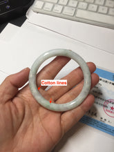 Load image into Gallery viewer, 53.8mm certified 100% natural Type A light green purple brown round cut jadeite jade bangle BS107-2542