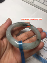 Load image into Gallery viewer, 52.3mm certified 100% natural Type A icy watery dark green jadeite jade bangle AH103-4490