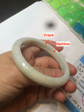 Load image into Gallery viewer, 56mm Certified type A 100% Natural green/yellow Jadeite bangle D122-8933