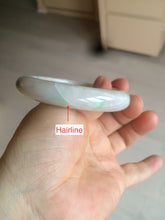 Load image into Gallery viewer, 53.5mm Certified Type A 100% Natural sunny green Jadeite Jade bangle AZ130-4125