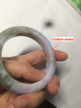 Load image into Gallery viewer, 56.4mm Certified 100% natural Type A green/white/purple/brown jadeite jade bangle AX94-5196