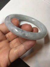 Load image into Gallery viewer, 53.3mm certified 100% natural Type A light green purple round cut jadeite jade bangle AX138-0787