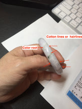 Load image into Gallery viewer, 56.6mm certificated Type A 100% Natural green purple white Jadeite Jade bangle BL66-6241