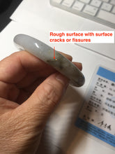 Load image into Gallery viewer, 57.5mm Certified Type A 100% Natural icy watery white purple black brown seaweeds and golden sand Jadeite Jade bangle H161-7033