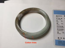 Load image into Gallery viewer, 59.2mm certified Type A 100% Natural green brown pink Jadeite Jade bangle BL120-9433