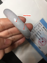 Load image into Gallery viewer, 57mm certified 100% natural type A purple/white jadeite jade bangle E81-0823