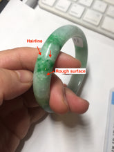Load image into Gallery viewer, 54mm certified 100% natural Type A sunny green jadeite jade bangle PB165-4664
