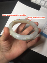 Load image into Gallery viewer, 57.5mm Certified Type A 100% Natural icy watery yellow purple Jadeite Jade bangle BL52-3270