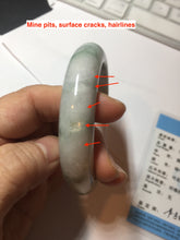 Load image into Gallery viewer, 58mm Certified 100% natural Type A green/purple jadeite jade bangle PB95-8990