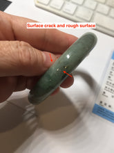 Load image into Gallery viewer, 57.9mm Certified Type A 100% Natural green/gray/black chubby Jadeite bangle PB240-9525