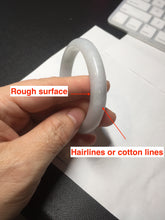 Load image into Gallery viewer, 52mm certified Type A 100% Natural green/purple/white oval Jadeite Jade bangle BM57-0280