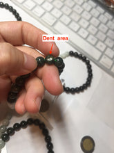 Load image into Gallery viewer, 7.6-8mm 100% natural white/black/blue/green/brown(Wuji, Mocui) jadeite jade beads bracelet BP148