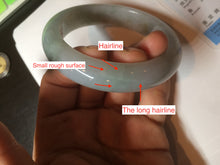 Load image into Gallery viewer, 54.8mm certified type A 100% Natural icy watery green/white/brown  jadeite jade bangle Z126-4403