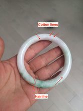 Load image into Gallery viewer, 58mm certified 100% natural sunny green/white/brown round cut jadeite jade bangle AX102-5430