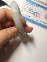 Load image into Gallery viewer, 55mm certified 100% natural type A white/green/black/purple jadeite jade bangle AU42-8152