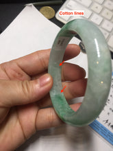Load image into Gallery viewer, 54.3mm certified 100% natural Type A sunny green jadeite jade bangle PB164-4654