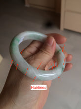 Load image into Gallery viewer, 53.5mm Certified Type A 100% Natural sunny green Jadeite Jade bangle AZ130-4125