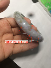 Load image into Gallery viewer, 56.4mm Certified 100% natural Type A green/white/purple/brown jadeite jade bangle AX94-5196