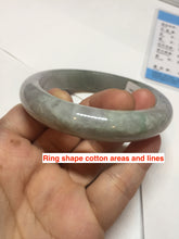 Load image into Gallery viewer, 59.2mm Certified Type A 100% Natural white/light purple/brown/yellow/gray(FU LU SHOU) Jadeite Jade bangle BF104-8634