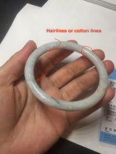Load image into Gallery viewer, 57.5mm certified 100% natural type A light green/purple/yellow(FU LU SHOU) round cut jadeite jade bangle BN57-3122