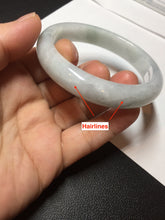 Load image into Gallery viewer, 57.8mm certified 100% certified natural  light green jadeite jade bangle AX139-0797