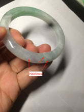 Load image into Gallery viewer, 57mm certified Type A 100% Natural sunny green/white/purple Jadeite Jade bangle L146-5350