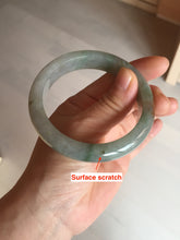 Load image into Gallery viewer, 56.2mm certified Type A 100% Natural green/red/gray/purple (FU LU SHOU) Jadeite Jade bangle BL78-8659